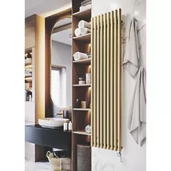 Terma Rolo Wall-Mounted Smart Designer Radiator Brass 1000W 10 Terma Rolo Wall-Mounted Smart Designer Radiator Brass 1000W -Brunch Shop 122RH A2