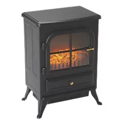 Black Electric Stove Fire -Brunch Shop 1499P A3