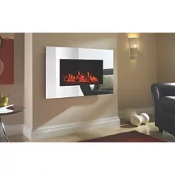 Focal Point Osmington Mirror Remote Control Wall-Mounted Electric Fire -Brunch Shop 1760G A2
