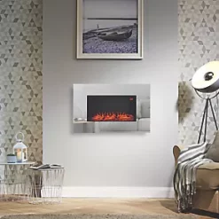 Focal Point Osmington Mirror Remote Control Wall-Mounted Electric Fire -Brunch Shop 1760G A5