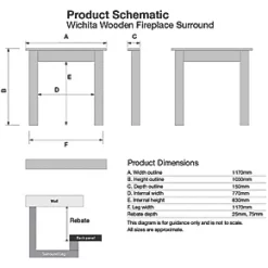 Focal Point Wichita Fire Surround White -Brunch Shop 1832G A2