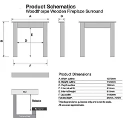 Focal Point Woodthorpe Fire Surround White -Brunch Shop 2347G A2
