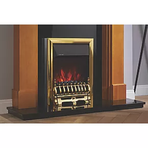 Focal Point Blenheim Brass Remote Control Freestanding, Semi-Recessed or Fully Inset Electric Fire 5 Focal Point Blenheim Brass Remote Control Freestanding, Semi-Recessed or Fully Inset Electric Fire - Image 4