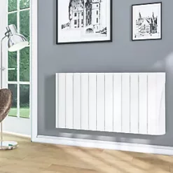 TCP Wall-Mounted Smart Wi-Fi Digital Oil-Filled Electric Radiator White 1500W -Brunch Shop 265KR A2