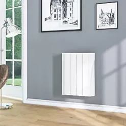 TCP Wall-Mounted Smart Wi-Fi Digital Oil-Filled Electric Radiator White 500W -Brunch Shop 346KR A2