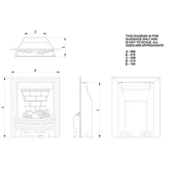 Focal Point Elysee Chrome Rotary Control Inset Gas Multiflue Fire -Brunch Shop 3958G A3