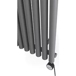 Terma Rolo-Room-E Wall-Mounted Oil-Filled Radiator Grey / Silver 1000W 480 x 1800mm -Brunch Shop 421HR A3