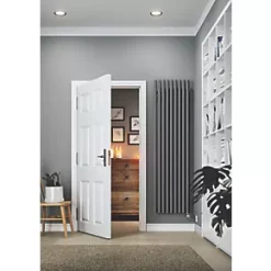 Terma Rolo-Room-E Wall-Mounted Oil-Filled Radiator Grey / Silver 1000W 480 x 1800mm -Brunch Shop 421HR A5