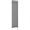 Terma Rolo-Room-E Wall-Mounted Oil-Filled Radiator Grey / Silver 1000W 480 x 1800mm -Brunch Shop 421HR P