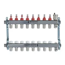 JG Speedfit 8 Port Manifold Set Chrome