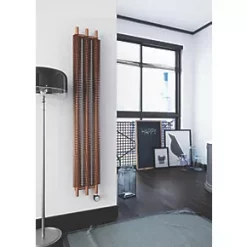 Terma Ribbon VE Wall-Mounted Oil-Filled Radiator Copper 600W 290 x 1800mm -Brunch Shop 435HR A5