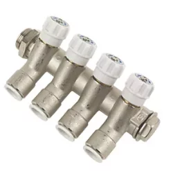 JG Speedfit 4 Port Modular Manifold Silver