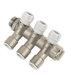 JG Speedfit 3 Port Modular Manifold Silver