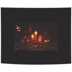Focal Point Lexington Black Remote Control Wall-Hung Electric Fire