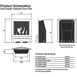 Focal Point Soho Chrome Slide Control Inset Gas Full Depth Fire -Brunch Shop 51222 A3