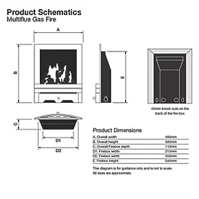 Focal Point Soho Black Rotary Control Inset Gas Multiflue Fire 5 Focal Point Soho Black Rotary Control Inset Gas Multiflue Fire - Image 3