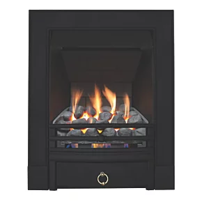 Focal Point Soho Black Rotary Control Inset Gas Multiflue Fire 3 Focal Point Soho Black Rotary Control Inset Gas Multiflue Fire
