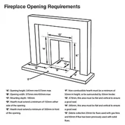 Focal Point Soho Black Slide Control Inset Gas Full Depth Fire -Brunch Shop 51380 A4