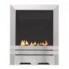 Focal Point Lulworth Stainless Steel Rotary Control Gas Inset Flueless Fire -Brunch Shop 51560 P