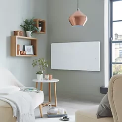 Towelrads Vetro Electric Glass Infrared Designer Radiator 600 x 1200mm White 3412BTU