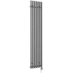 Terma Rolo-Room-E Wall-Mounted Oil-Filled Radiator Grey 800W 370 x 1800mm