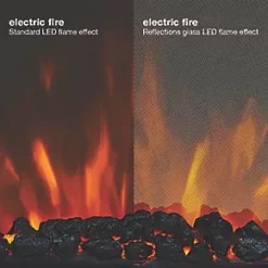 Focal Point Soho Chrome Switch Control Freestanding Electric Fire -Brunch Shop 5689G A4