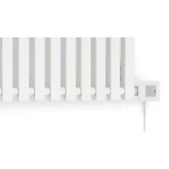 Terma Triga E Wall-Mounted Oil-Filled Radiator Textured White 1000W 1280 x 560mm -Brunch Shop 568HT A3