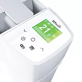 TCP Wall-Mounted Smart Wi-Fi Digital Oil-Filled Electric Radiator White 1000W 4 TCP Wall-Mounted Smart Wi-Fi Digital Oil-Filled Electric Radiator White 1000W - Image 2