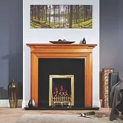 Focal Point Charlottesville Fire Surround Oak Veneer -Brunch Shop 6025G A3