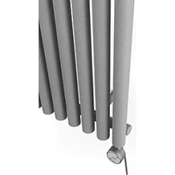 Terma Rolo-Room-E Wall-Mounted Oil-Filled Radiator Grey / Silver 1000W 480 x 1800mm -Brunch Shop 629HR A3