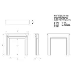 Focal Point Regent Fire Surround White -Brunch Shop 6347G A2