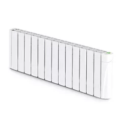 TCP Wall-Mounted Smart Wi-Fi Digital Oil-Filled Electric Radiator White 1.3kW