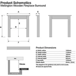 Focal Point Nebraska Fire Surround Oak Veneer -Brunch Shop 7131G A2
