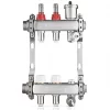 JG Underfloor 2 Port LowFit Underfloor Heating Manifold Brushed Steel -Brunch Shop 739TY P