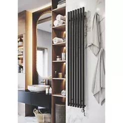 Terma Rolo Wall-Mounted Smart Designer Radiator Heban Black 800W -Brunch Shop 760RH A2