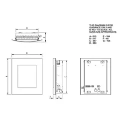 Focal Point Ebony Black Rotary Control Gas Wall-Mounted Flueless Fire 10 Focal Point Ebony Black Rotary Control Gas Wall-Mounted Flueless Fire -Brunch Shop 7925G A3