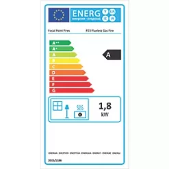Focal Point Ebony Black Rotary Control Gas Wall-Mounted Flueless Fire 12 Focal Point Ebony Black Rotary Control Gas Wall-Mounted Flueless Fire -Brunch Shop 7925G A5