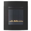 Focal Point Ebony Black Rotary Control Gas Wall-Mounted Flueless Fire