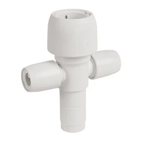 Hep2O Plastic Push-Fit Reducing 2 Port Closed Spigot Manifold 22 x 10mm 3 Hep2O Plastic Push-Fit Reducing 2 Port Closed Spigot Manifold 22 x 10mm