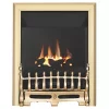 Focal Point Blenheim Brass Rotary Control Inset Gas High Efficiency Fire -Brunch Shop 84041 P