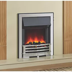 Be Modern Aspen Black / Chrome Switch Control Inset Electric Fire 4 Be Modern Aspen Black / Chrome Switch Control Inset Electric Fire - Image 2