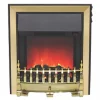 Be Modern Fazer Black / Brass Switch Control Inset Electric Fire -Brunch Shop 86010 P