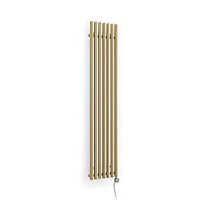 Terma Rolo Wall-Mounted Smart Designer Radiator Brass 800W 3 Terma Rolo Wall-Mounted Smart Designer Radiator Brass 800W