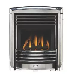 Valor Petrus Silver Inset Gas Fire