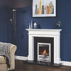 Focal Point Horizon Chrome Rotary Control Inset Gas Multiflue Fire -Brunch Shop 9174G A5