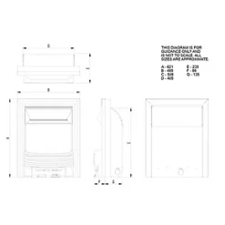 Focal Point Elysee Chrome Rotary Control Gas Inset Flueless Fire 11 Focal Point Elysee Chrome Rotary Control Gas Inset Flueless Fire -Brunch Shop 9411H A3