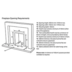 Focal Point Elysee Chrome Rotary Control Gas Inset Flueless Fire 12 Focal Point Elysee Chrome Rotary Control Gas Inset Flueless Fire -Brunch Shop 9411H A4