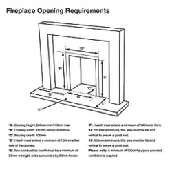 Focal Point Blenheim Brass Rotary Control Gas Inset Flueless Fire -Brunch Shop 98777 A4